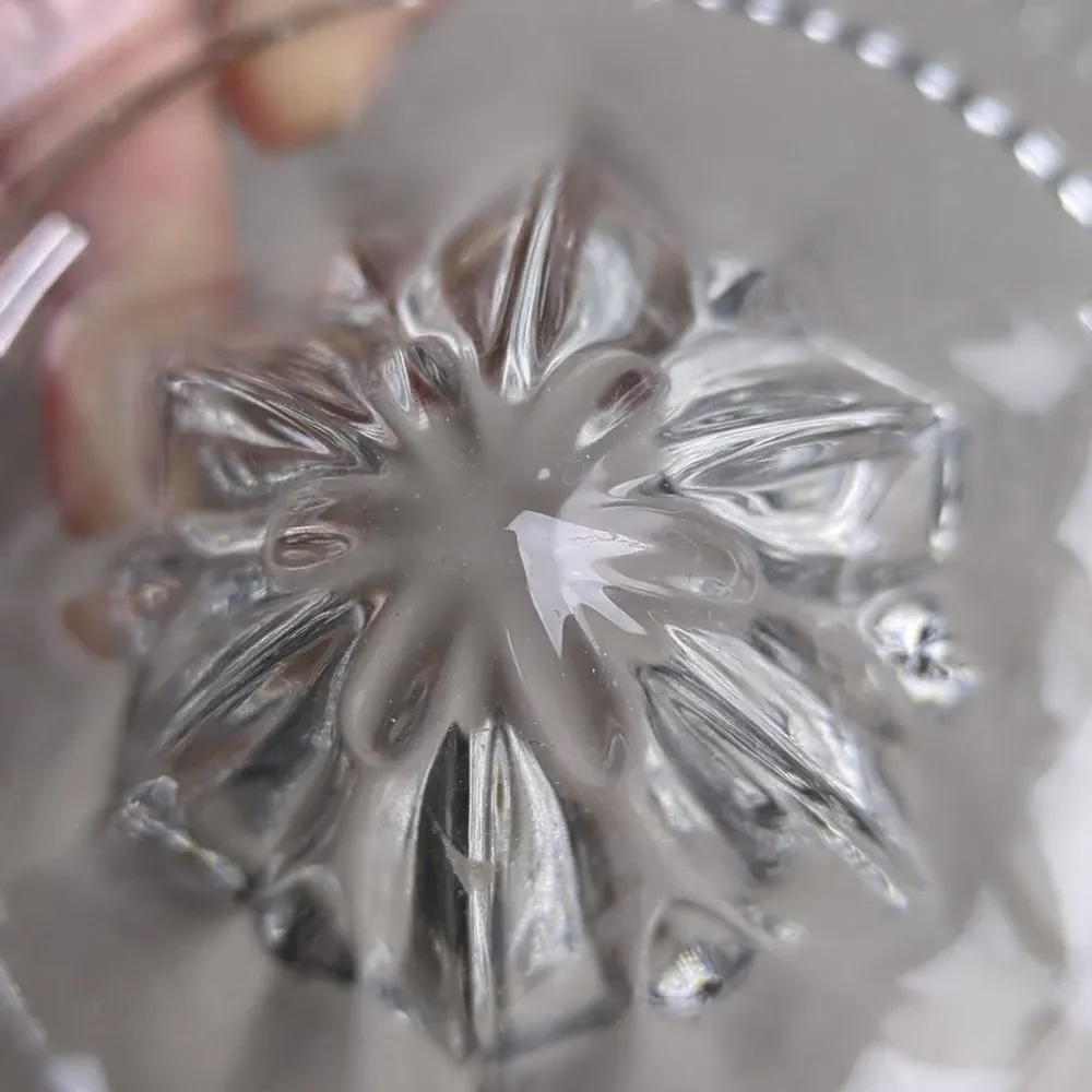 Vintage Glass Citrus Juicer Bowl